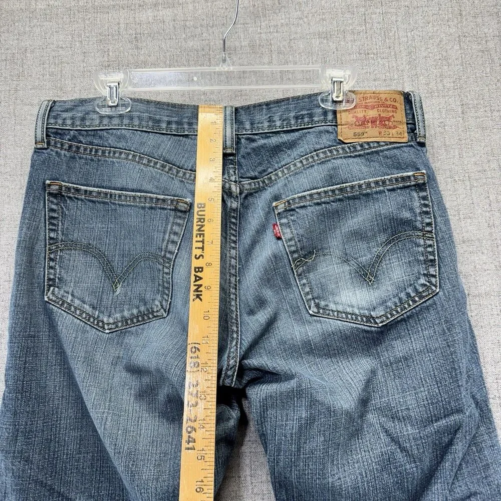 Levis 559 Jeans Men's 33x34 Relaxed Fit Straight Leg - Picture 6 of 14
